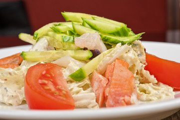 Healthy shrimp salad 