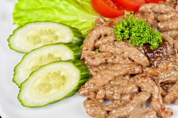 Pork chop with vegetable