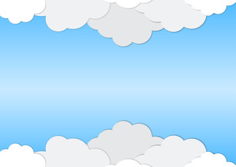 Abstract background of white clouds