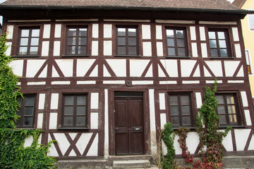 Gebäude iin der Strasse Krottental in Forchheim, Oberfranken, Deutschland