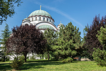 Church of Saint Sava in Belgrade city, Serbia