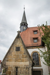 Fototapeta na wymiar Spitalkirche in Forchheim, Franken, Deutschland