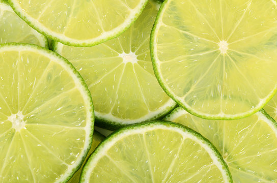 The fresh lime a background closeup