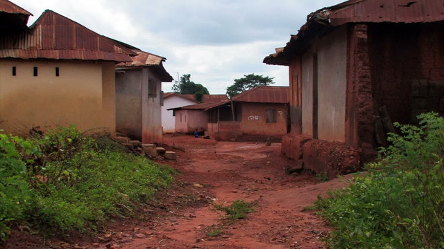 Town street in Africa.