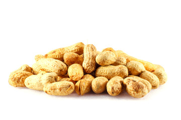 Huddle Peanuts isolated, white background 