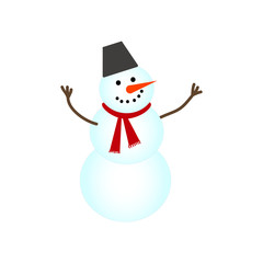 Happy Snowman illustration.