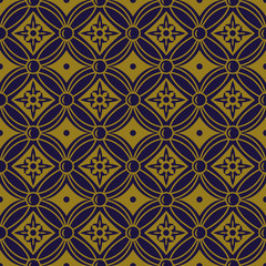 Elegant antique background image of round cross flower pattern.
