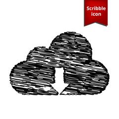 Cloud icon, vector illustration