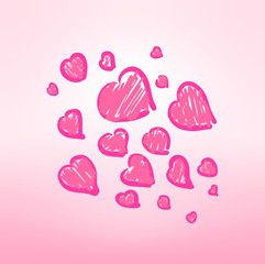 Hearts, vector element for your design