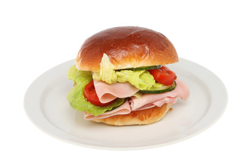 Ham brioche roll