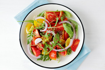 summer salad with tomatoes