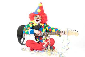 Clown Musiziert 