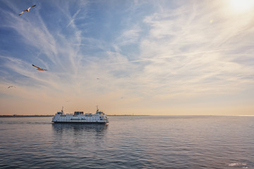 The ferry for the crossing.