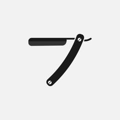 men razor black icon