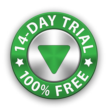 Free Trial Metallic Button