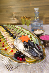 Gefilte fish, stuffed fish, stuffed pike