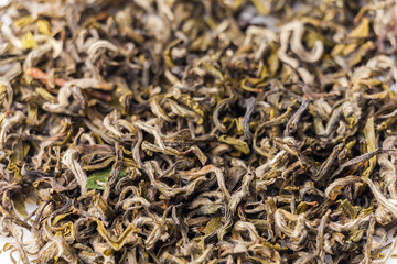 Tea leaves background/ green tea