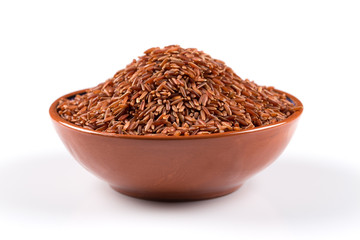 Heap of red rice