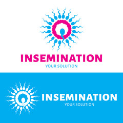 The vector of the sperm and egg logo.