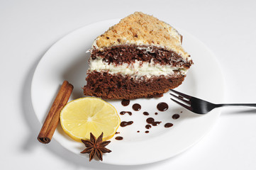 Homemade chocolate cake