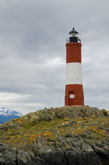 Fototapeta na wymiar Les Eclaireurs Lighthouse, Ushuaia, Patagonia, Argentina