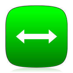 arrow green icon for web and mobile app