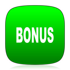 bonus green icon for web and mobile app