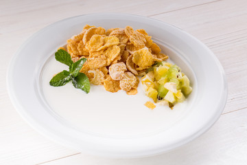 Table Breakfast - Continental Breakfast, fruit, cereals