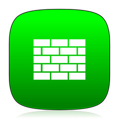firewall green icon for web and mobile app