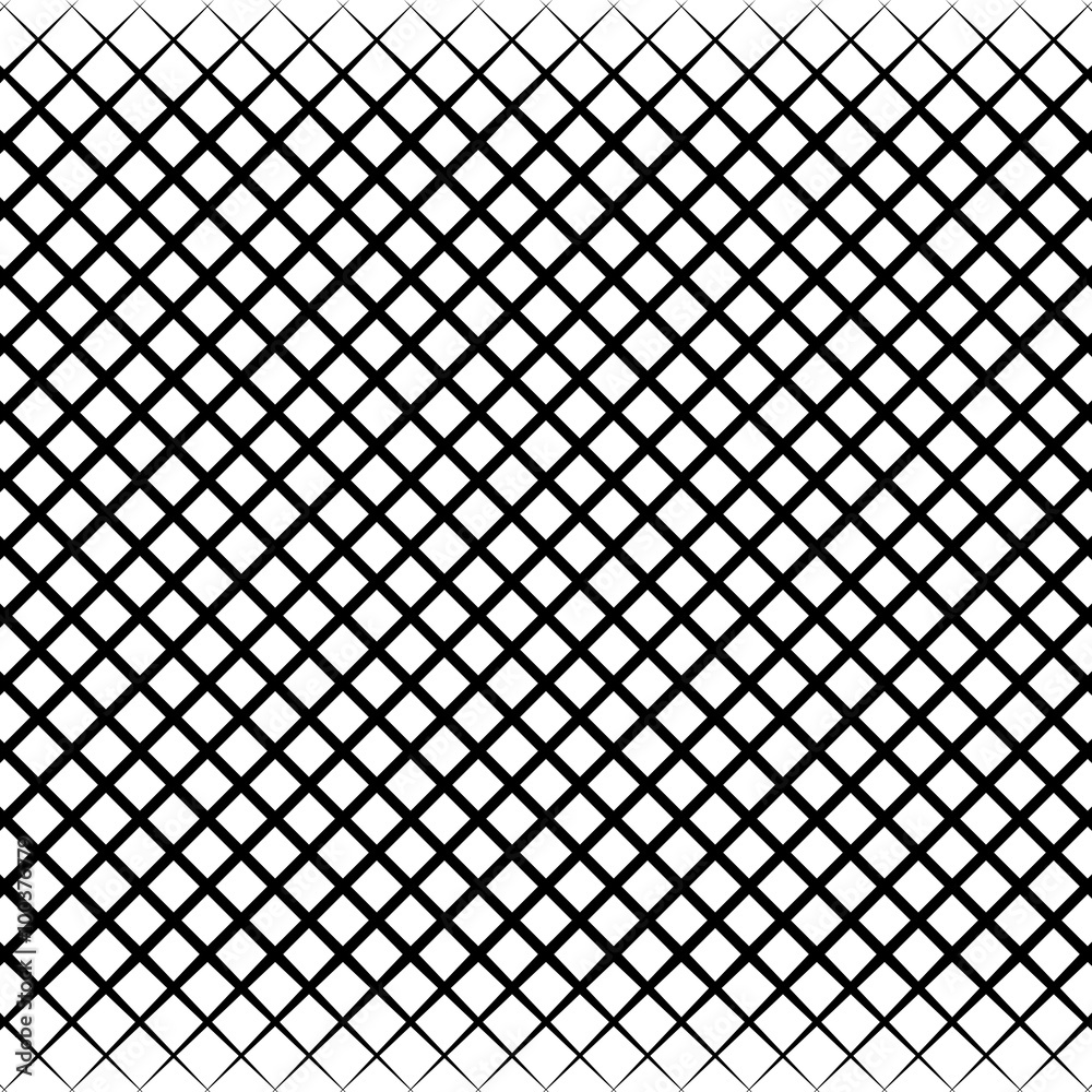 Poster Abstract grid, mesh black and white pattern. vector