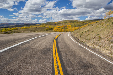 Obraz premium Scenic Byway 12 at the top of Boulder Mountain