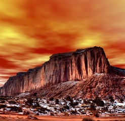 Sunset Skies Monument Valley