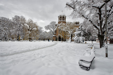 Snow in Sofia
