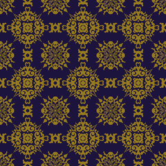 Fototapeta premium Elegant antique background image of spiral cross kaleidoscope pattern. 