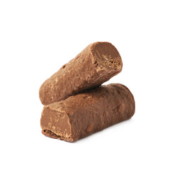 Chocolate praline candy isolated