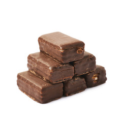 Pyramid of chocolate candies