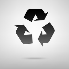 Recycle black icon