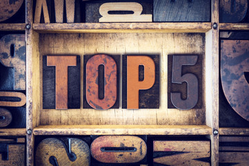 Top 5 Concept Letterpress Type