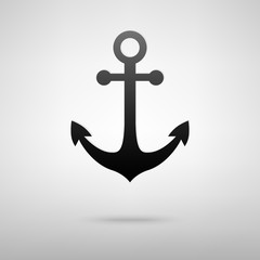 Anchor black icon