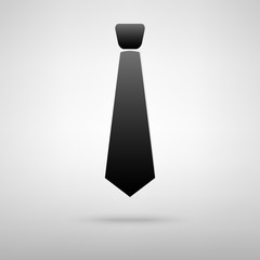 Tie black icon