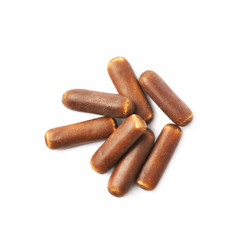 Chocolate coated licorice stick