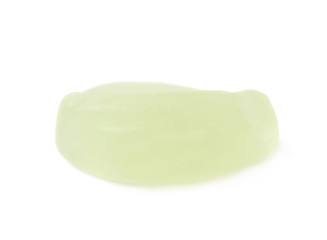 Lemon shaped candy isolated