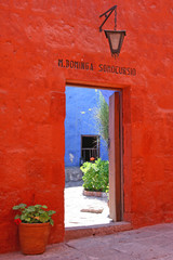 Fototapeta na wymiar Kloster Santa Catalina in Arequipa, Peru