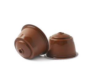 Coffee machine capsule isolated
