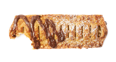 Chocolate covered banana strudel bun