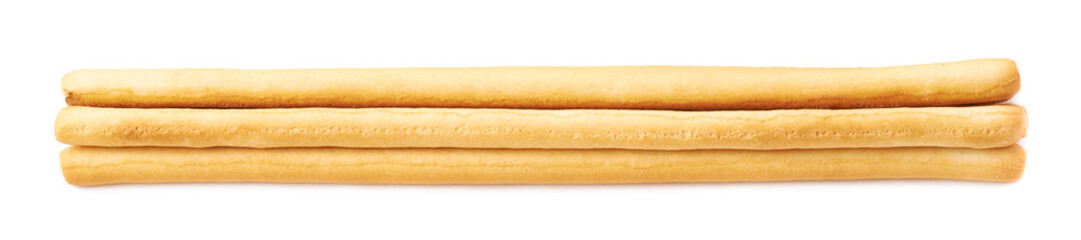Pile of bread sticks isolated