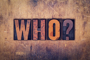 Who Concept Wooden Letterpress Type