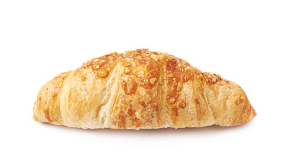 Cheese croissant pastry isolated