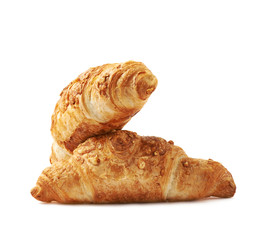 Cheese croissant pastry isolated