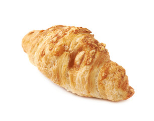 Cheese croissant pastry isolated